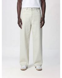 A.P.C. - Organic Cotton Denim Wide Leg Jeans - Lyst