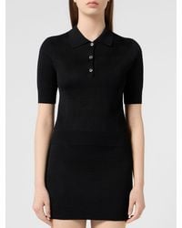 Philipp Plein - Merino Wool Knit Polo Shirt With A Slim Fit - Lyst