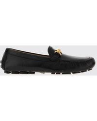 Versace - Calfskin Driver Loafers With Medusa Plaque - Lyst