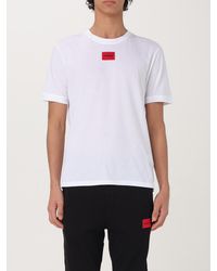 HUGO - T-Shirt Basic Con Mini Logo - Lyst