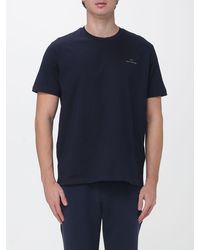 Paul & Shark - Paul &Amp Shark Short-Sleeved Cotton Crew Neck T-Shirt With Tone-On-Tone Logo - Lyst