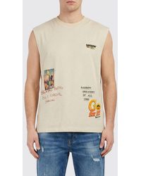 Barrow - Printed Cotton Tank Top - Lyst