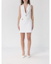 Elisabetta Franchi - Double Crepe Dress - Lyst