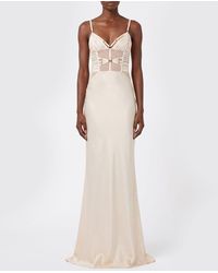 Elisabetta Franchi - Corset Satin Dress - Lyst