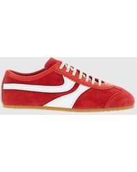Dries Van Noten - Two-Tone Suede And Smooth Leather Low-Top Sneakers - Lyst