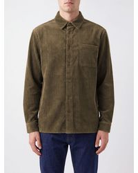 A.P.C. - Short Corduroy Shirt Jacket With Patch Pockets - Lyst