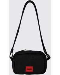 HUGO - Ethon 3.0 Recycled Nylon Crossbody Bag With Logo Patch - Lyst