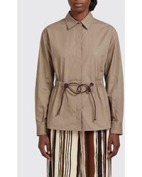 Max Mara - Cotton Shirt With Drawstring - Lyst