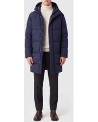 Herno - Long Quilted Nylon Down Jacket With Hood And Concealed Fastening - Lyst