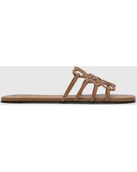 Loewe - Heeled Sandal Camel - Lyst