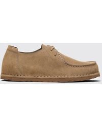 Birkenstock - Utti Suede Derby Shoes With Raised Apron Toe And Eva Sole - Lyst