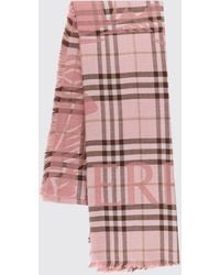 Burberry - Sciarpa Di Lana E Seta Check - Lyst