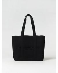 Alexander Wang - Ryan Bag In Ribbed Fabric With Logo - Lyst