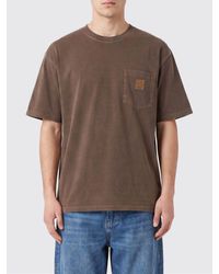 Carhartt - Cotton Pocket T-Shirt With Contrasting Logo - Lyst