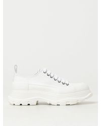 Alexander McQueen - Tread Slick Sneakers In Canvas And Rubber - Lyst