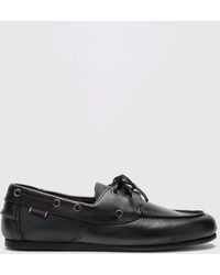 Sebago - Owen Tumbled Leather Boat Shoes With Adjustable Laces - Lyst