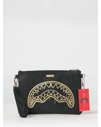 Sprayground - That Drap Faux Leather Pouch With Printed Logo - Lyst