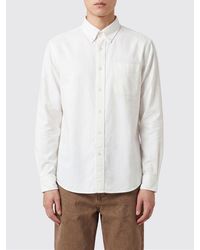Sebago - Long-Sleeve Cotton Shirt With Button-Down Collar And Patch Pocket - Lyst