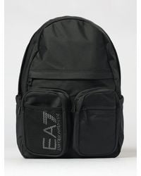 EA7 - Printed Logo Polyester Backpack - Lyst