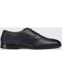 Doucal's - Classic Deer Leather Derby Shoes With Leather And Rubber Sole - Lyst
