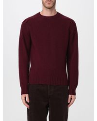 Sebago - Long-Sleeve Wool Crewneck Jumper With Ribbed Trims - Lyst