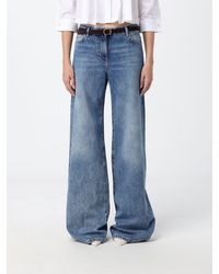 Elisabetta Franchi - Low-Rise Flared Jeans - Lyst