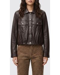 Loewe - Lambskin Leather Jacket - Lyst