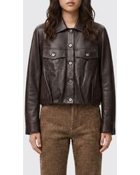 Loewe - Lambskin Leather Jacket - Lyst