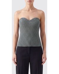 Jil Sander - Off-The-Shoulder Virgin Wool Corset Top With Sweetheart Neckline - Lyst
