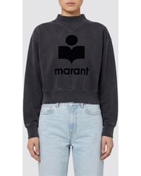 Isabel Marant - Moby Cotton Logo Sweatshirt - Lyst