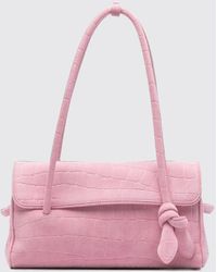 Jacquemus - Le Turismo Suede Shoulder Bag With Croc-Effect Print And Knot Detail - Lyst