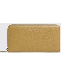 Coccinelle - Metallic Soft Grained Leather Wallet - Lyst