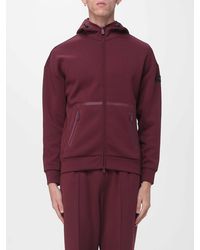Peuterey - Technical Fabric Zip-Up Hoodie With Pockets And Applied Logo - Lyst