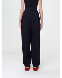 N°21 - High-Waisted Wide-Leg Trousers - Lyst