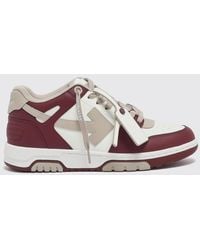 Off-White c/o Virgil Abloh - Out Of Office Bicolor Leather Low-Top Sneakers With Perforated Toe - Lyst