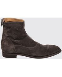 Alberto Fasciani - Jason Suede Calfskin Ankle Boots With Back Zip - Lyst