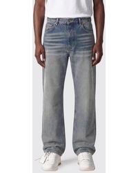 Off-White c/o Virgil Abloh - Mid-Rise Straight Cotton Denim Jeans With Arrow Logo - Lyst