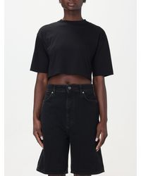 Loulou Studio - T-shirt cropped in jersey - Lyst