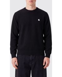 Carhartt - Wool Blend Crewneck Jumper With Contrast Embroidered Logo - Lyst