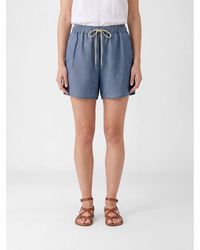 Jacob Cohen - Linen Blend Drawstring Shorts - Lyst