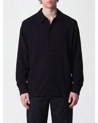 Séfr - Long-Sleeved Wool Blend Shirt With A French Collar - Lyst
