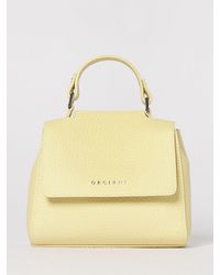 Orciani - Sveva Soft Mini Hammered Leather Bag - Lyst