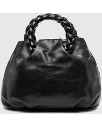 Hereu - Bombon Lambskin Handbag With Braided Double Handle - Lyst