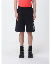 EA7 - Cotton Jogging Shorts - Lyst
