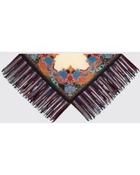 Etro - Silk Scarf With Fringes - Lyst