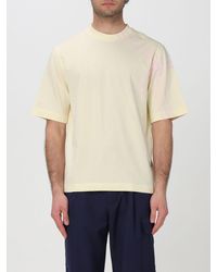 Burberry - T-shirt di cotone con stampa check - Lyst