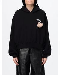 DISCLAIMER - Sudadera Relajada De Algodón Con Capucha Y Estampado De Oso De Peluche - Lyst