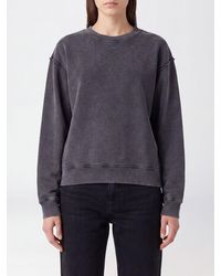Haikure - Cotton Crewneck Sweatshirt With Cut-Out Detail And V-Back - Lyst