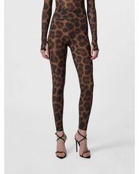 Philipp Plein - Animal Print Jersey Skinny Fit Leggings With High Elasticated Waist - Lyst