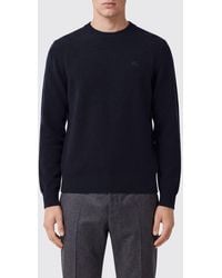 Burberry - Embroidered Ekd Logo Cashmere Crewneck Jumper - Lyst